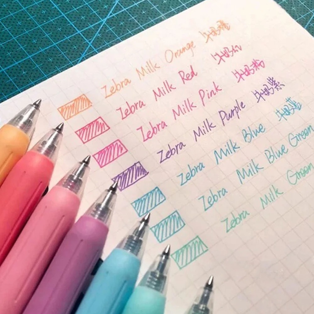 3/5/8 لون زيبرا جل مجموعة أقلا - مراجعة Zebra Pen Mildliner وسعره