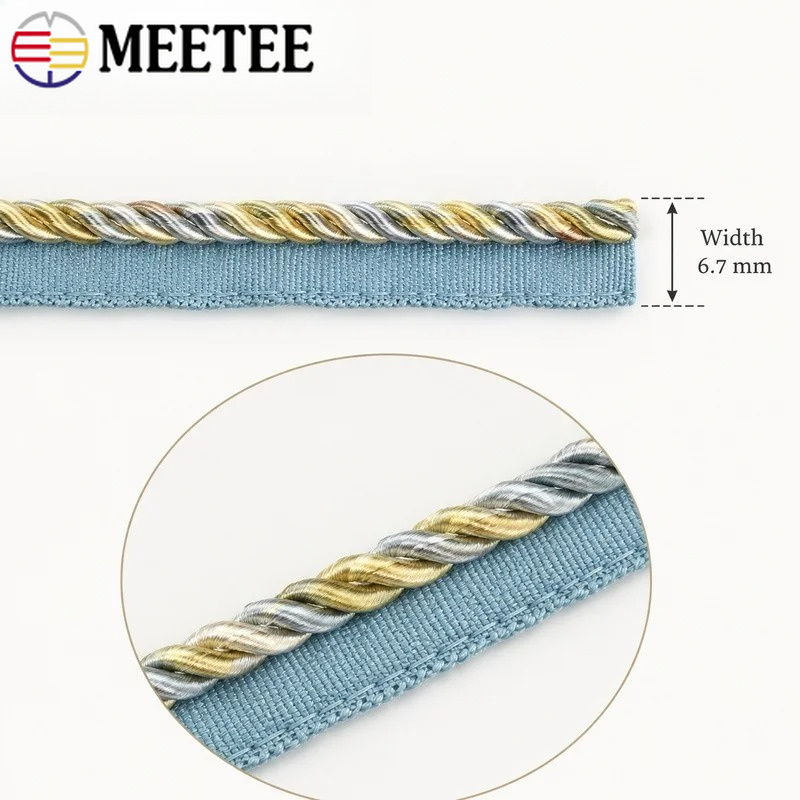 حبل ميتي مجدول بلونين بطول 2/5 - مراجعة Cord Trim Twisted وسعره