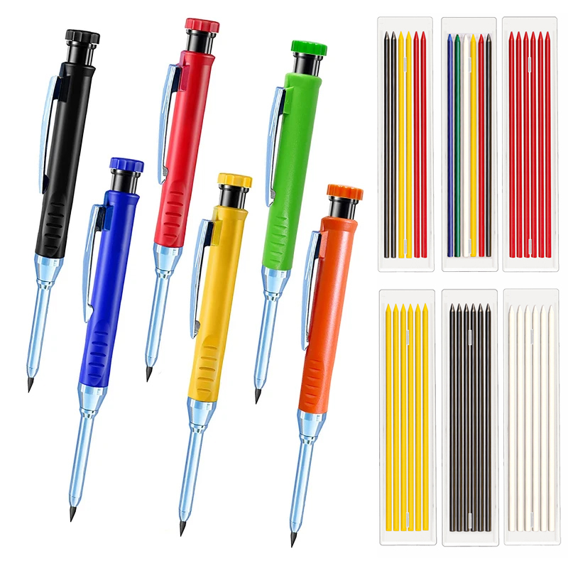 6 ألوان النجارة أقلام رصاص أوت - مراجعة Staedtler Pencil Lumocolor وسعره