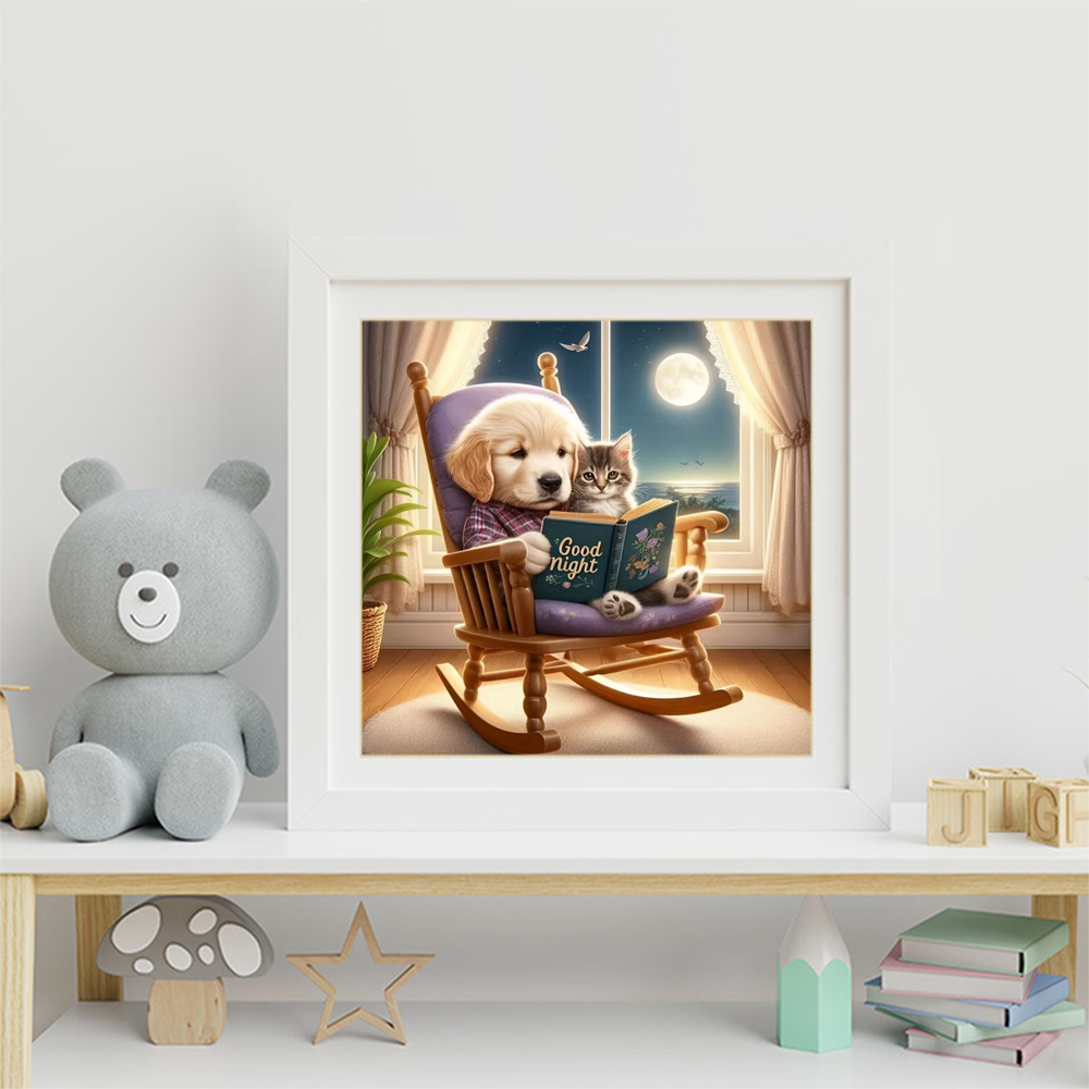 موموآرت لوحة ماسية بتصميم كلب  - مراجعة Embroidery Craft وسعره